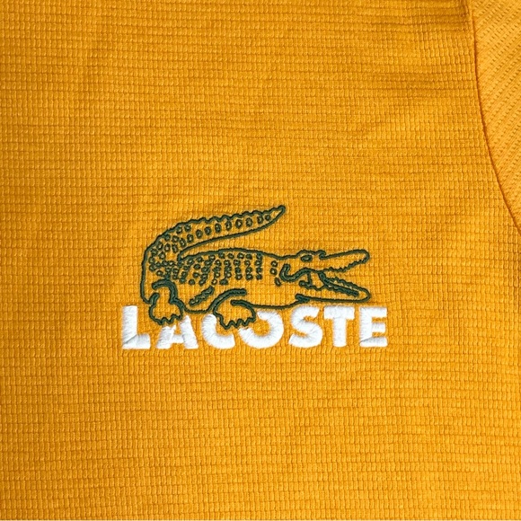 NWT Lacoste Sleepwear Men’s White Logo Waffle Knit Thermal Long Sleeve Shirt - M - Picture 2 of 6